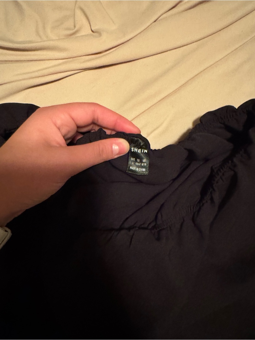 Black Ruffle Strapless Top - Picture 3 of 3